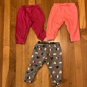 Primary/Carters Girls 12m Leggings/pants bundle